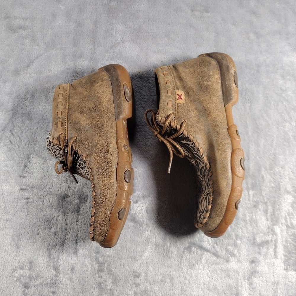 Twisted X Chukka Driving Moc Brown Womens Size 5.5M - Picture 2 of 6